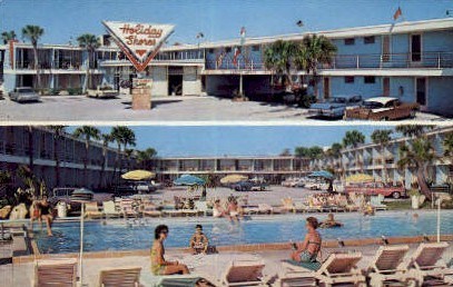 Holiday Shores Motel - Daytona Beach, Florida FL Postcard