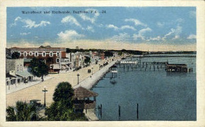 Waterfront Park - Daytona Beach, Florida FL Postcard