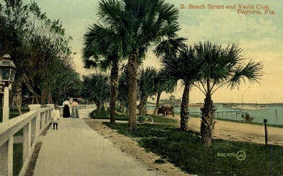 Yacht Club - Daytona Beach, Florida FL Postcard