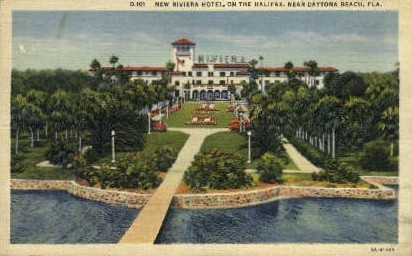 Riviera Hotel - Daytona Beach, Florida FL Postcard