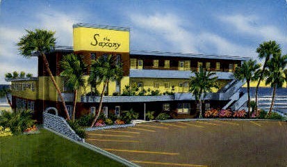 Saxony Hotel - Daytona Beach, Florida FL Postcard