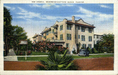 Geneva Hotel - Daytona Beach, Florida FL Postcard