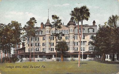 College Arms Hotel De Land, Florida Postcard