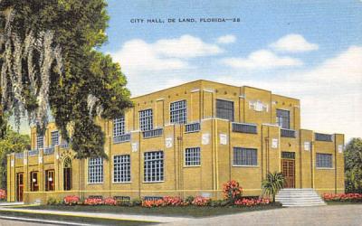 City Hall De Land, Florida Postcard