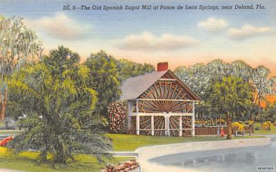 The Old Spanish Sugar Mill De Land, Florida Postcard
