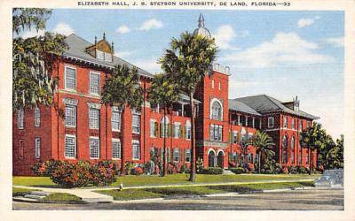 Elizabeth Hall De Land, Florida Postcard