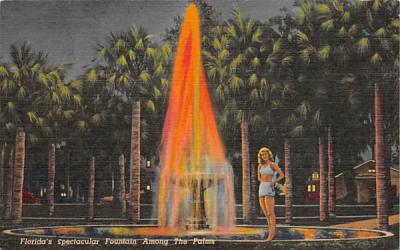 Florida's Spectacular Fountain Postcard