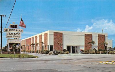 Deerfield Beach Bank and Trust Company Florida Postcard