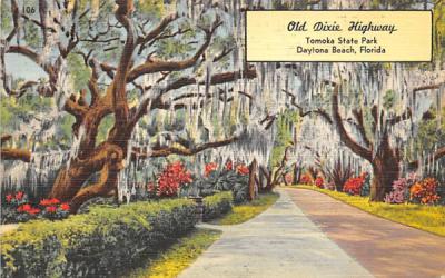 Old Dixie Highway Daytona Beach, Florida Postcard