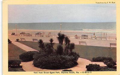 View from Ocean Front Park Daytona Beach, Florida Postcard