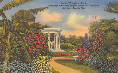 Scenia Waterfront Park Daytona Beach, Florida Postcard