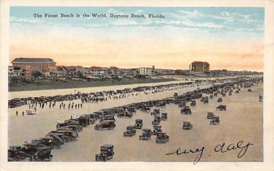 The Finest Beach in the World Daytona Beach, Florida Postcard