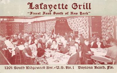 Lafayette Grill Daytona Beach, Florida Postcard
