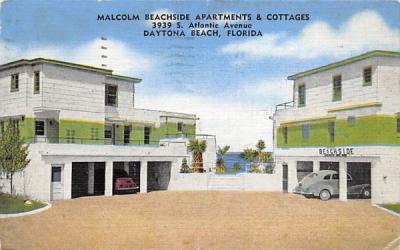 Malcolm Beachside Apartments & Cottages Daytona Beach, Florida Postcard