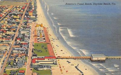 America's Finest Beach Daytona Beach, Florida Postcard