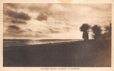 Daytona Beach at Sunrise Florida Postcard