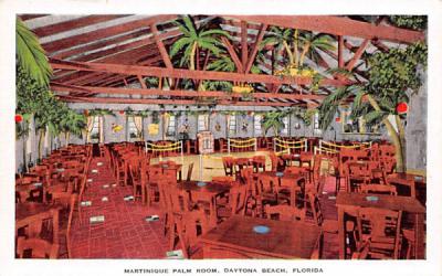 Martinique Palm Room Daytona Beach, Florida Postcard