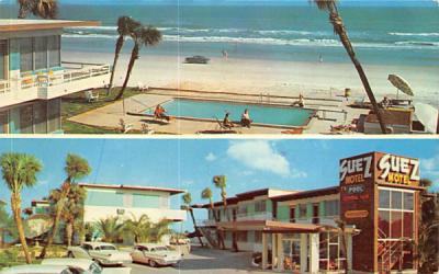 Suez Beach Motel Daytona Beach, Florida Postcard