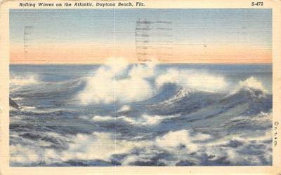 Rolling Waves on the Atlantic Daytona Beach, Florida Postcard