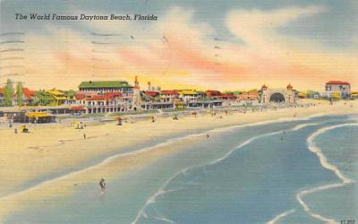 The World Famous Daytona Beach Florida Postcard