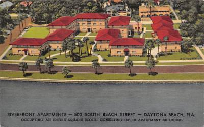 Riverfront Apartments Daytona Beach, Florida Postcard