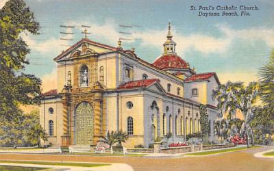 St. Paul's Catholic Church Daytona Beach, Florida Postcard