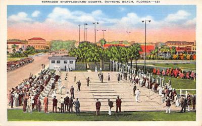 Terrazzo Shuffleboard Courts Daytona Beach, Florida Postcard