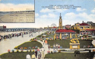 View of Ocean Front Park Daytona Beach, Florida Postcard
