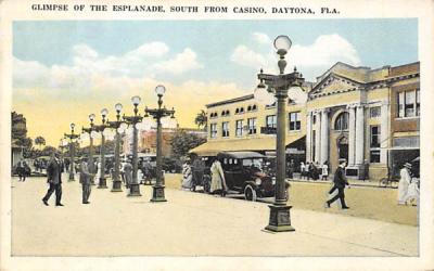 Glimpse of the Esplanade Daytona, Florida Postcard