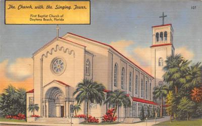 The Church with the Singing Towers Daytona Beach, Florida Postcard