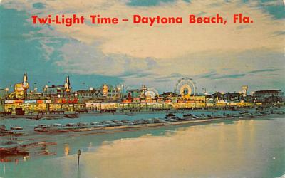 Twi-Light Time Daytona Beach, Florida Postcard