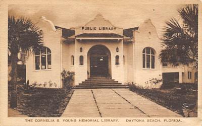 The Cornelia S. Young Memorial Library Daytona Beach, Florida Postcard