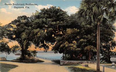 Ocean Boulevard Seabreeze Daytona, Florida Postcard
