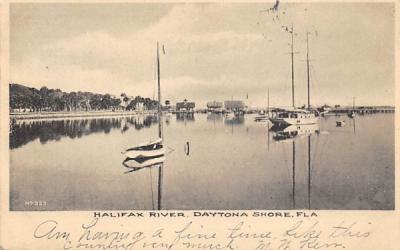 Halifax River Daytona Beach Shores, Florida Postcard