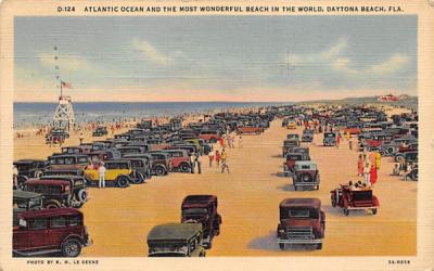 The Most Wonderful Beach in the World Daytona Beach, Florida Postcard