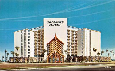 Treasure Island Beach Lodge Daytona Beach Shores, Florida Postcard