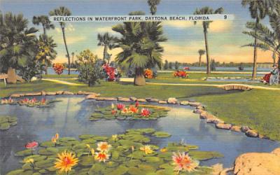 Reflections in Waterfront Park Daytona Beach, Florida Postcard