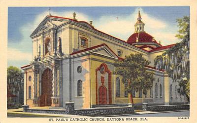 St. Paul's Catholic Church Daytona Beach, Florida Postcard