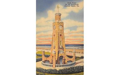 Clock Tower on the Broadwalk Daytona Beach, Florida Postcard