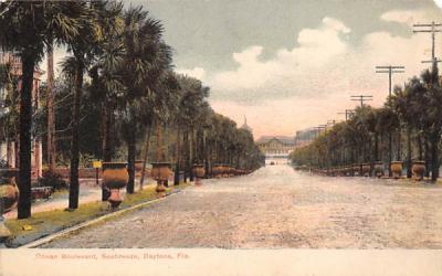 Ocean Boulevard, Seabreeze Daytona, Florida Postcard