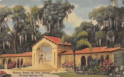 Historic Ponce de Leon Springs Florida Postcard