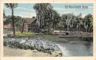 Old Mill at De Leon Springs Florida Postcard