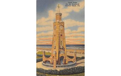 Clock Tower on the Boardwalk Daytona Beach, Florida Postcard