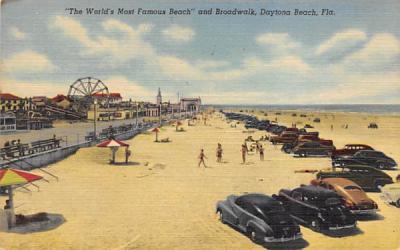The World's Most Famous Beach  Daytona Beach, Florida Postcard