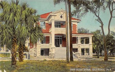 The Elks Home Daytona, Florida Postcard