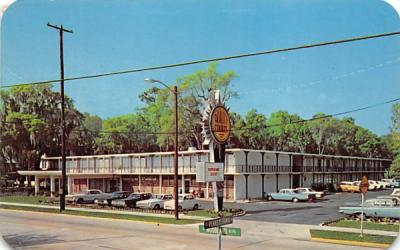 Quality Courts Motel and University Inn Restaurant De Land, Florida Postcard