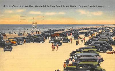 Atlantic Ocean, Most Wonderful Beach in the World Daytona Beach, Florida Postcard