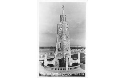 The Clock Tower on the Broadwalk Daytona Beach, Florida Postcard