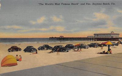 The World's Most Famous Beach and Pier Daytona Beach, Florida Postcard