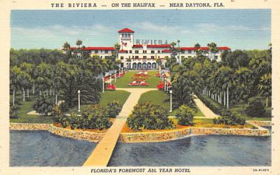 The Riviera - On the Halifax, near Daytona Florida Postcard